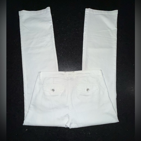 UEC Banana Republic RELAXED TRUE White Trousers DENIM DRESS JEANS SZ 29x34 - Picture 5 of 16